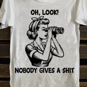 Nobody Gives A Shi* T-Shirt with Retro Design